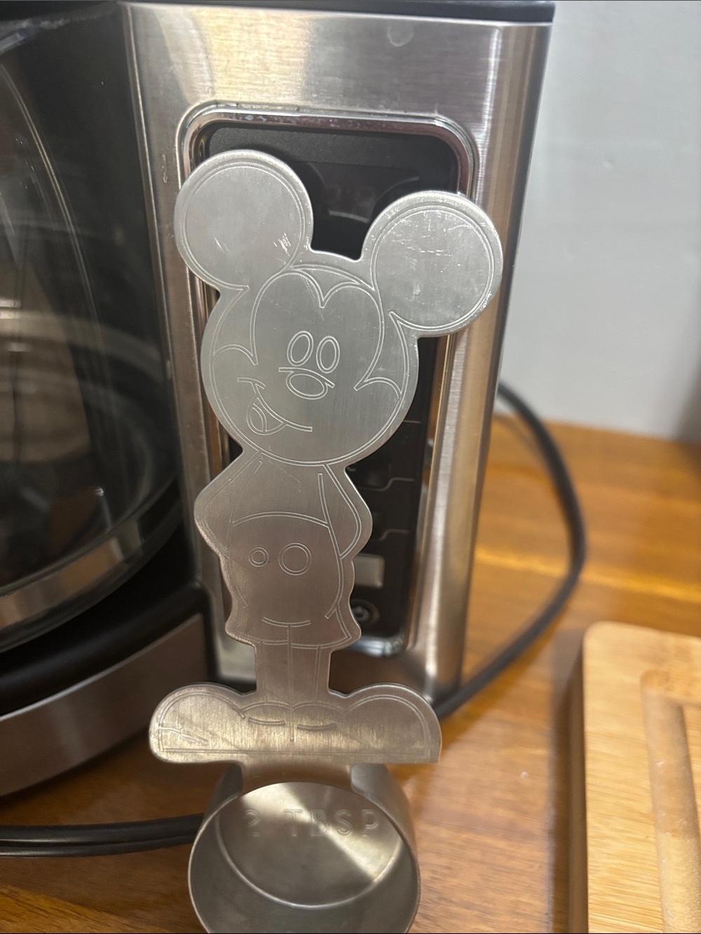Mickey Mouse Stainless Steel Coffee Spoon 2 Tbsp- Silver - Picture 3 of 4